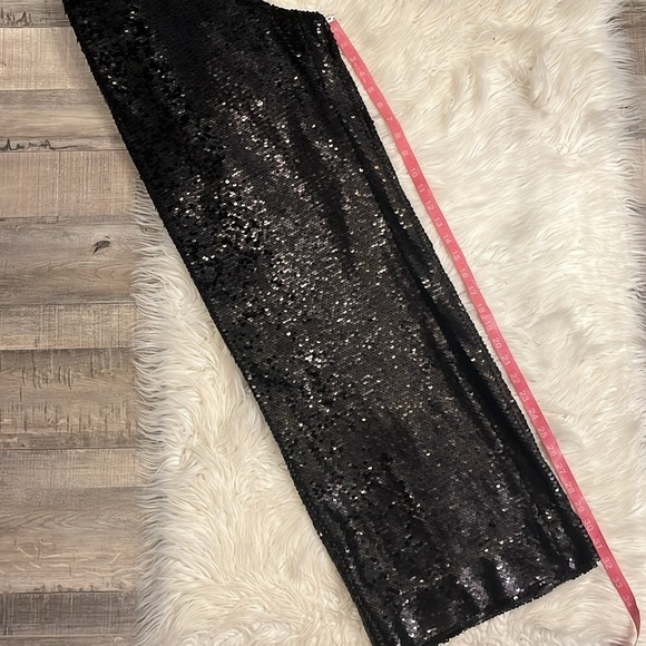 NWT Ted Baker Milleit matte sequin high rise wide leg trouser evening pants 8 - Picture 13 of 14